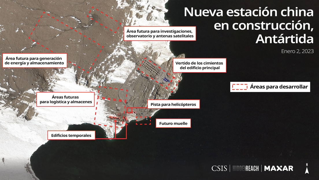 China habría intensificado la construcción de su nueva estación antártica