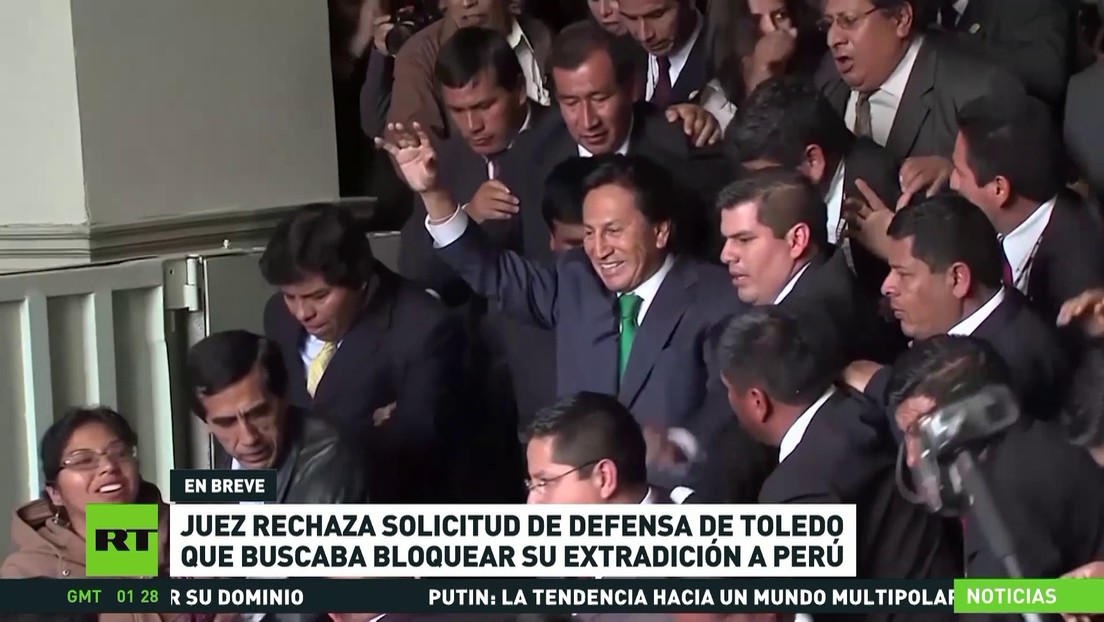 Jueza rechaza solicitud de defensa de Toledo para bloquear su extradición a Perú