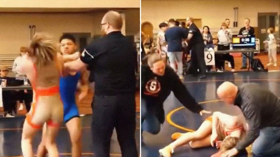 VIDEO: Un luchador juvenil golpea en el rostro a su rival tras perder una pelea