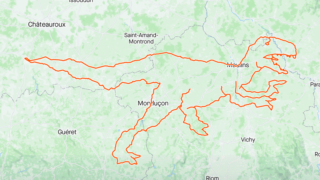 La mayor imagen GPS con forma de dinosaurio aparece en Francia