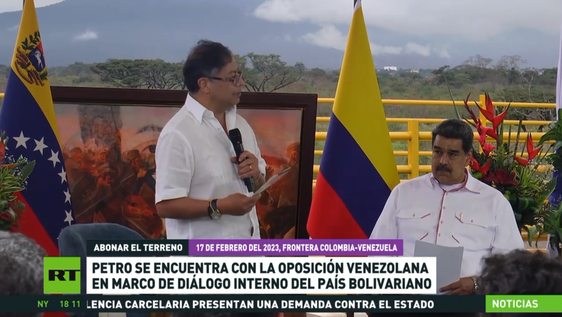 Petro se reúne con la oposición venezolana en el marco del diálogo interno del país bolivariano