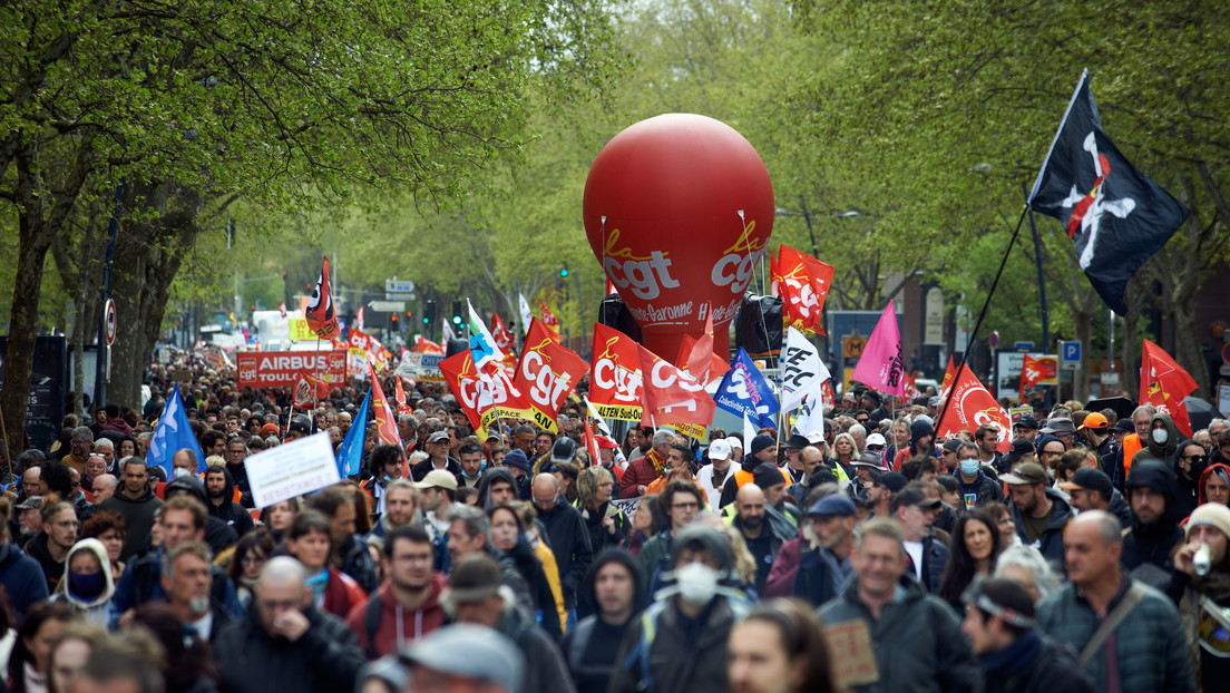 Unión sindical francesa promete "100 días de acción e ira" a Macron