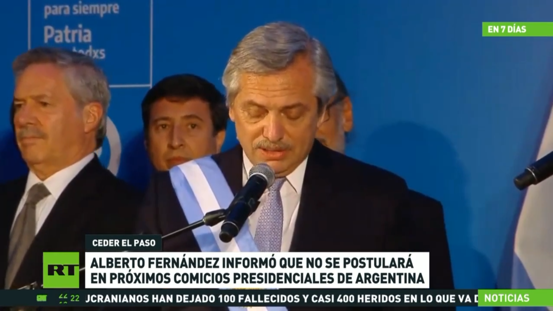 Alberto Fernández afirma que no se postulará en las próximas elecciones presidenciales de Argentina