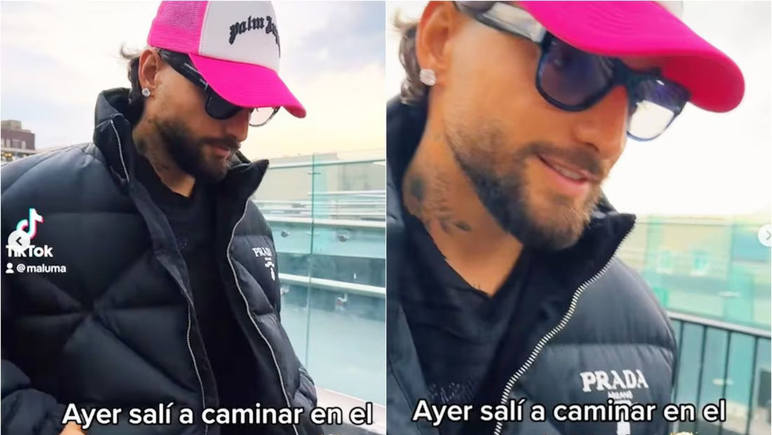 Maluma pasea por las calles de la Ciudad de México y pasa desapercibido (VIDEO)
