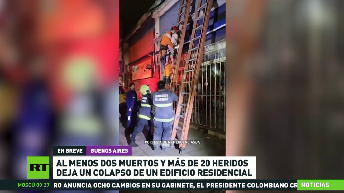 Al menos dos muertos y más de 20 heridos al derrumbarse un edificio residencial en Argentina