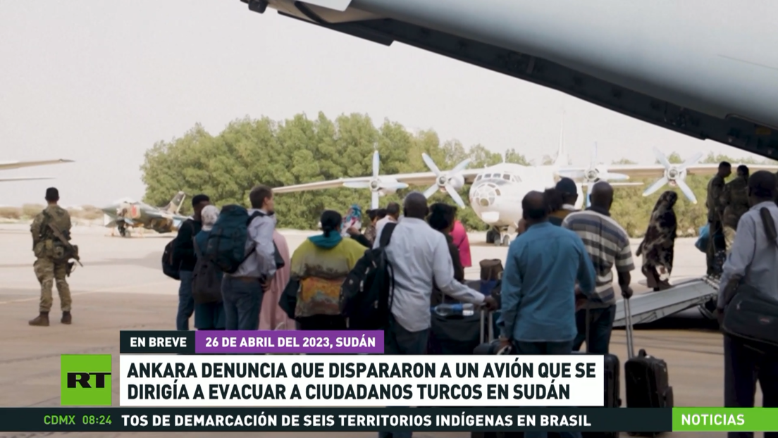 Ankara denuncia que dispararon a un avión enviado para evacuar a ciudadanos turcos en Sudán