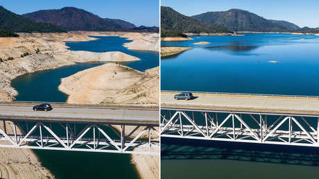 Cómo las intensas lluvias llenaron los principales embalses en California, revirtiendo la sequía (FOTOS)