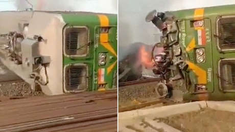 El choque entre 2 trenes de carga en la India deja al menos un muerto y varios heridos