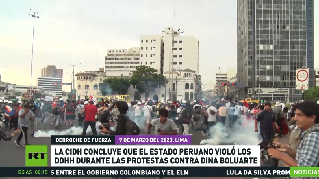 La CIDH concluye que Perú violó los DD.HH. durante las protestas contra Dina Boluarte