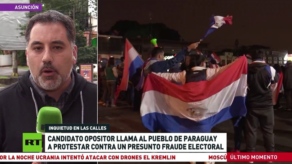 Candidato opositor llama al pueblo de Paraguay a protestar contra el presunto fraude electoral