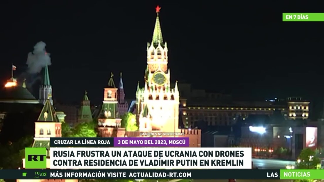 Rusia frustra un ataque ucraniano con drones contra el Kremlin