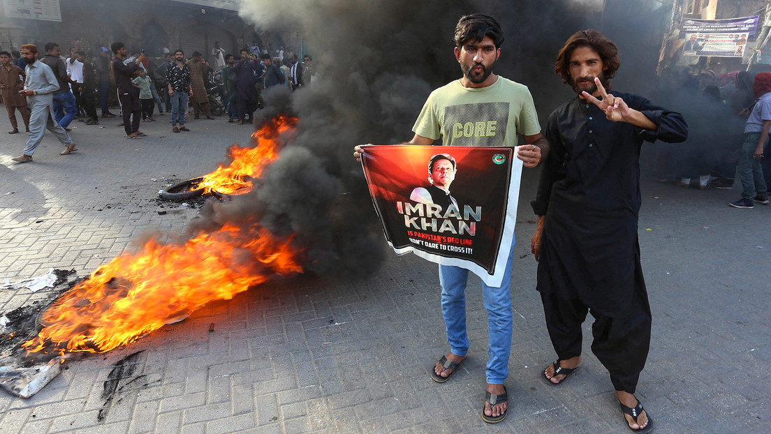 VIDEOS: Protestas en Pakistán por el arresto del ex primer ministro Imran Khan
