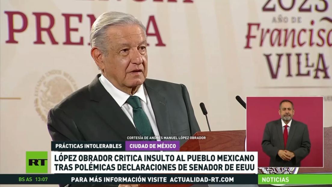 López Obrador condena el insulto al pueblo mexicano del senador estadounidense John Kennedy