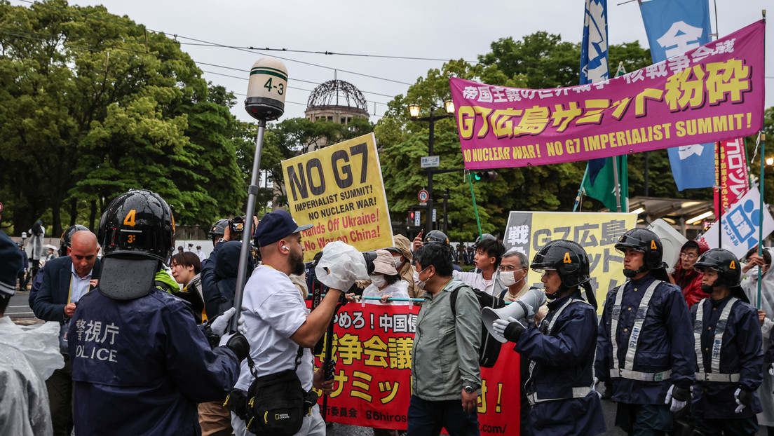 Arranca la cumbre del G7 entre protestas contra su celebración en Hiroshima