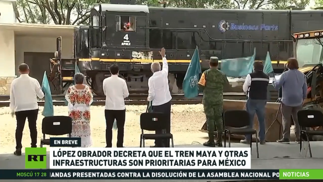 López Obrador afirma que el Tren Maya y otras infraestructuras son prioritarias para México