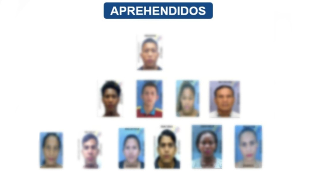 Capturan a 11 miembros de una banda delictiva acusada de extorsión en Ecuador