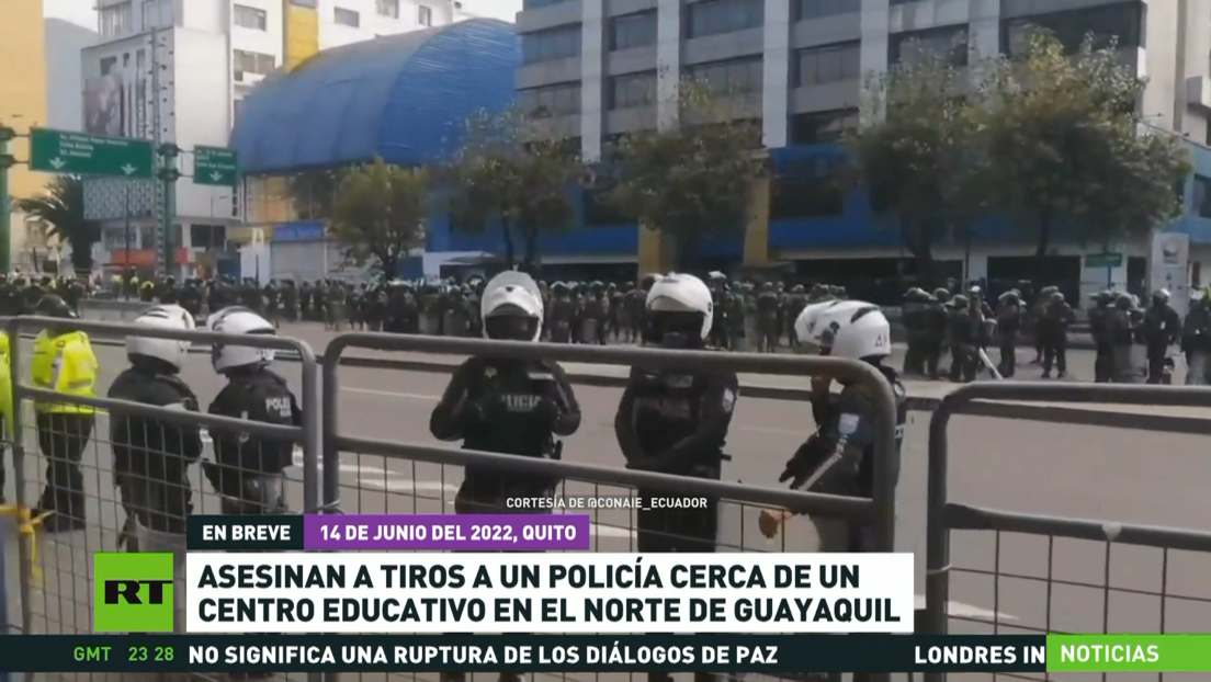 Asesinan a tiros a un policía cerca de un centro educativo en Ecuador