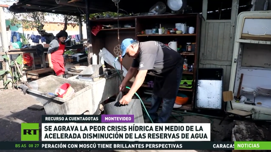 Se agrava la crisis hídrica en Uruguay en el marco de una acelerada disminución de las reservas de agua
