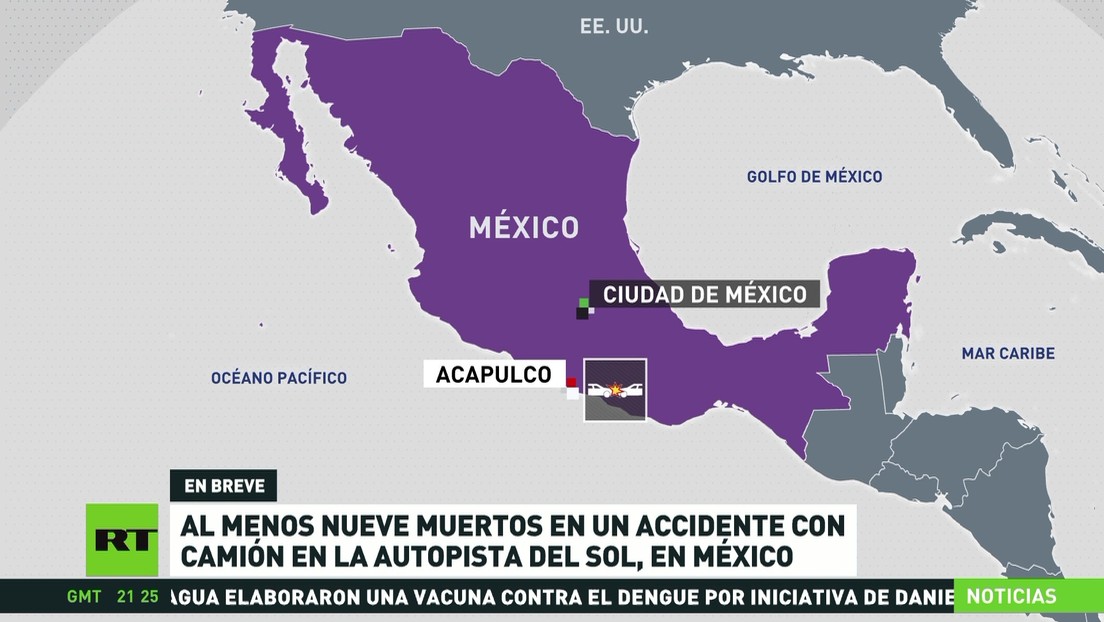 Al menos 9 muertos en un accidente de tránsito en México