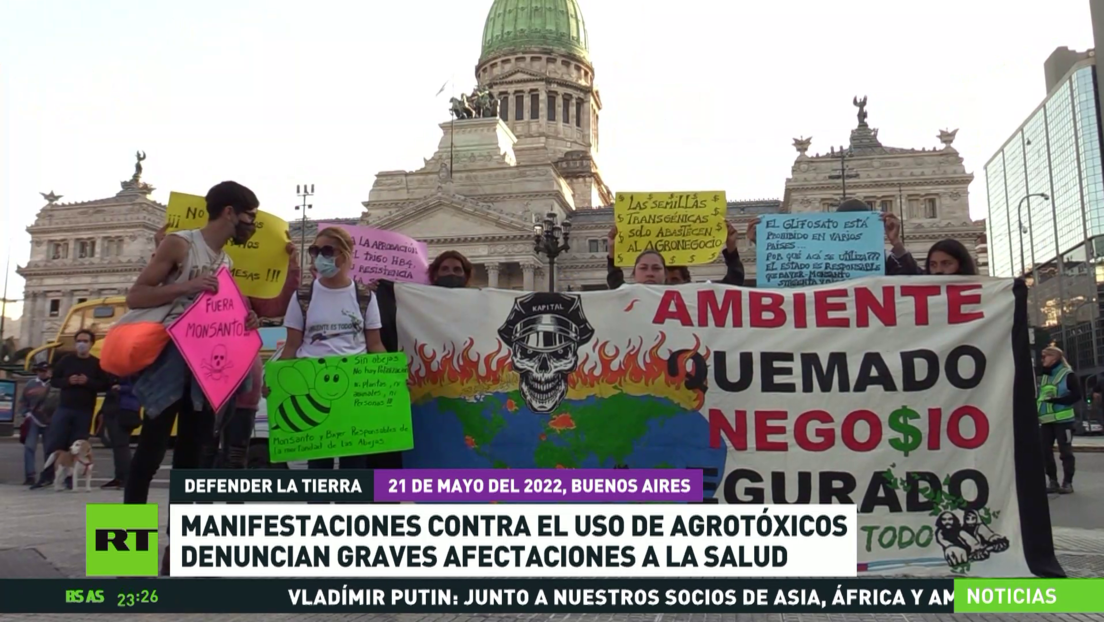 Manifestantes contra el uso de agrotóxicos denuncian en Argentina graves afecciones a la salud