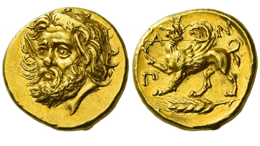 Una antigua moneda griega de oro se vende por un precio récord de 6 millones de dólares