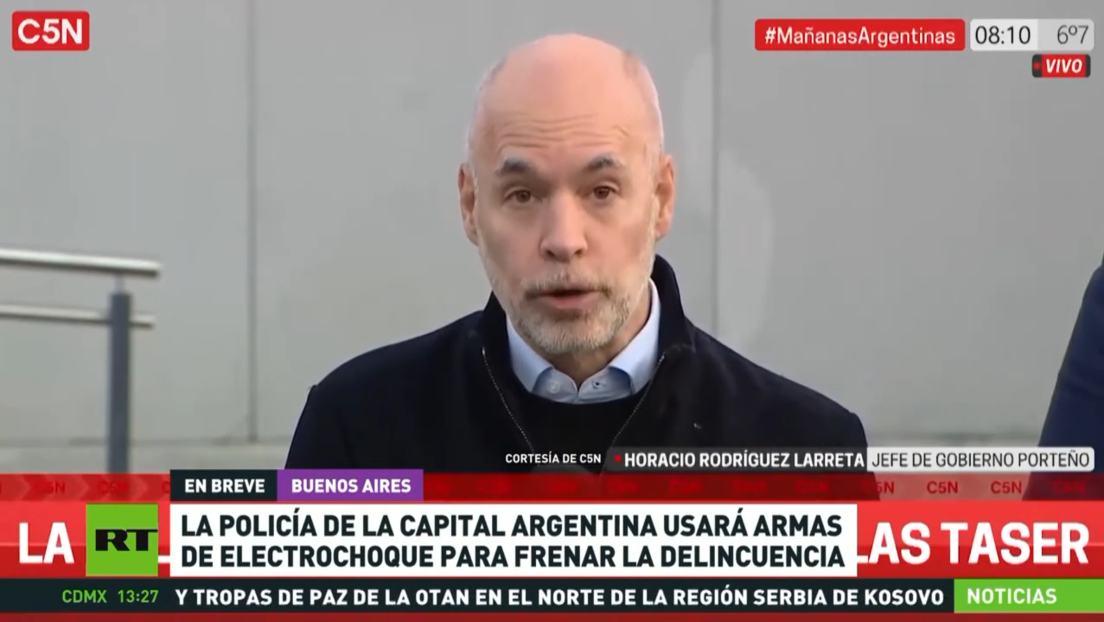 La Policía de la capital argentina usará armas de electrochoque para frenar la delincuencia