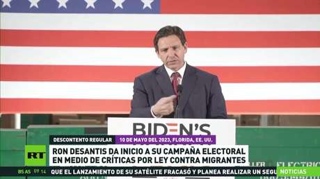 Ron DeSantis inicia su campaña presidencial en EE.UU. en medio de críticas por ley contra migrantes
