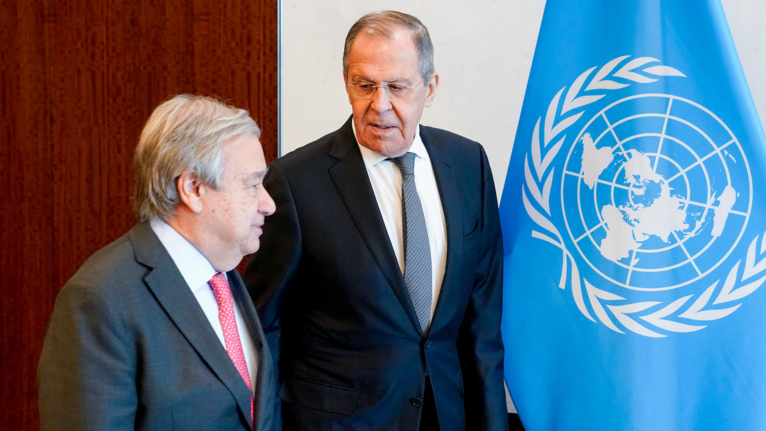 Lavrov denuncia que Guterres "sigue el juego" a Occidente en lo que se refiere a Ucrania