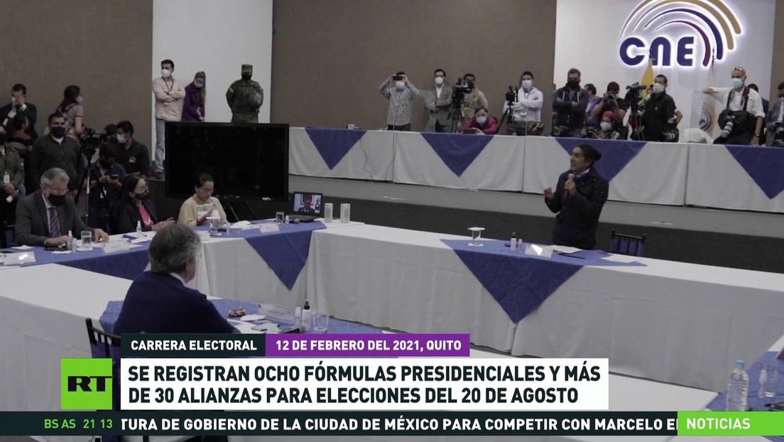 Se registran ocho precandidaturas presidenciales y más de 30 alianzas para elecciones anticipadas en Ecuador