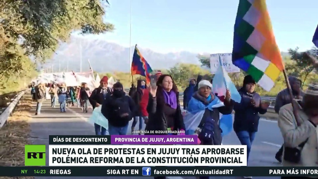 Nueva ola de protestas en Argentina tras aprobarse la polémica reforma de la Constitución provincial de Jujuy