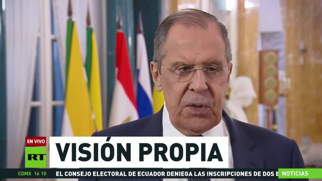 Lavrov: "No obligamos a nadie a imponer sanciones contra naciones que no comparten nuestra agenda"