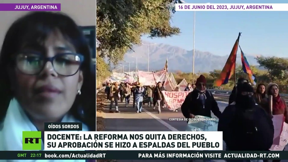 Docente argentina: La reforma en Jujuy nos quita derechos, su aprobación se hizo a espaldas del pueblo