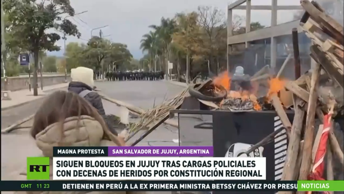 Continúan los bloqueos en Jujuy tras represión policial con decenas de heridos