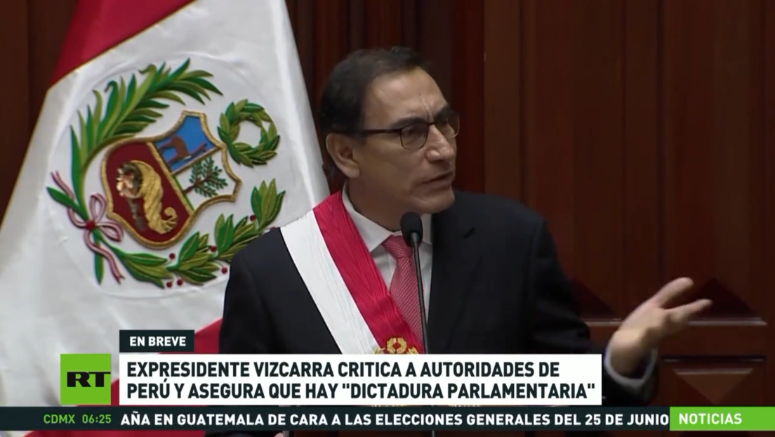 Expresidente Martín Vizcarra asegura que existe una "dictadura parlamentaria" en Perú