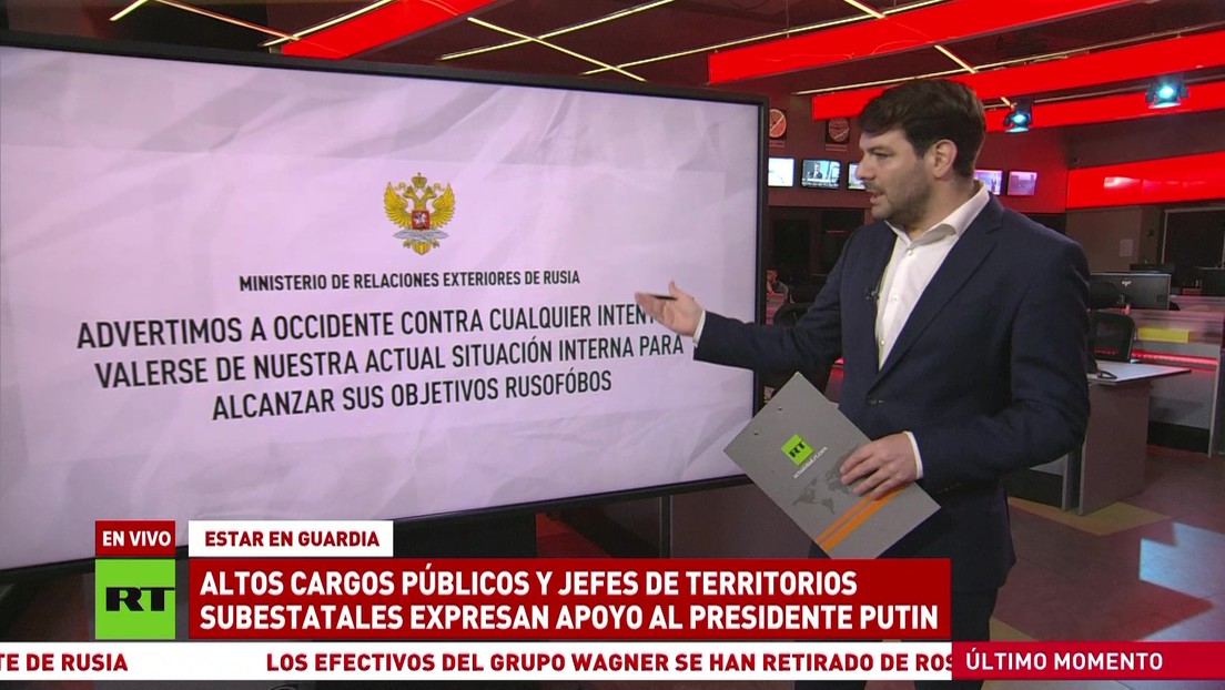 Altos cargos públicos y jefes de territorios subestatales expresan su apoyo al presidente de Rusia