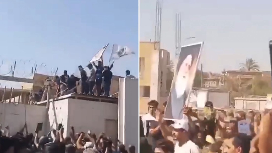VIDEO: Multitud irrumpe en la Embajada de Suecia en Irak