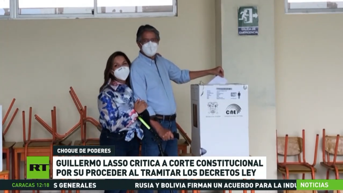 Guillermo Lasso critica a la Corte Constitucional por su proceder al tramitar los decretos leyes