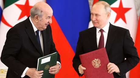 ¿Qué temas abordaron Putin y el presidente de Argelia durante su encuentro en Rusia?