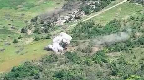 VIDEO: Rusia destruye vehículos blindados del Ejército ucraniano