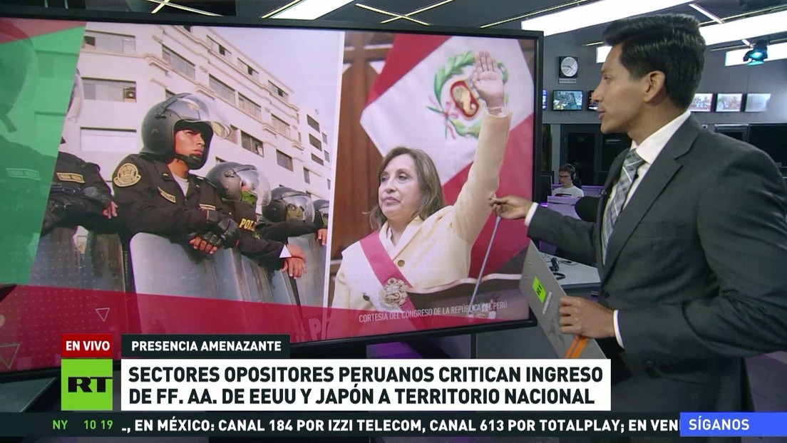 Sectores opositores en Perú critican el ingreso de fuerzas armadas de EE.UU. y Japón al país