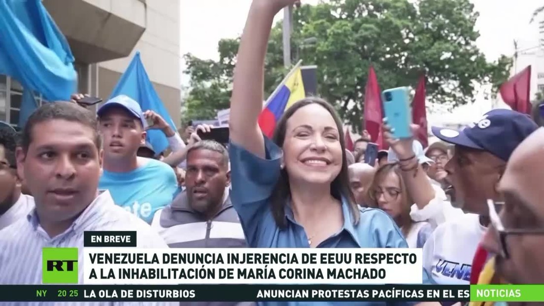 Venezuela denuncia injerencia de EE.UU. respecto a la inhabilitación de María Corina Machado