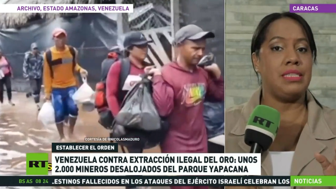 Venezuela contra la extracción ilegal de oro: Desalojan a unos 2.000 mineros del Parque Nacional Yapacana