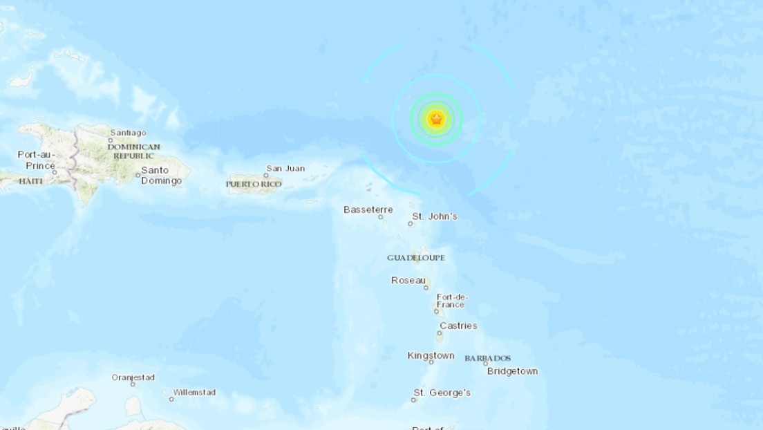 Se registra un sismo de magnitud 6,6 cerca de Antigua y Barbuda