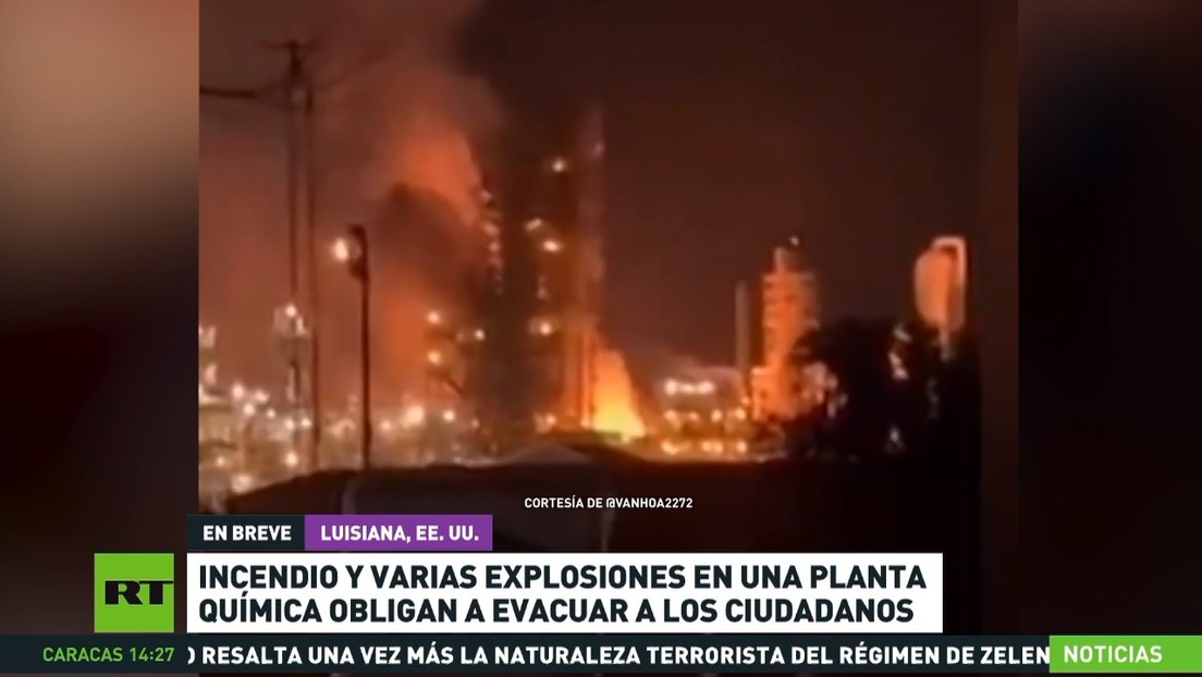 Un incendio en una planta química en EE.UU. provoca la evacuación de cientos de familias