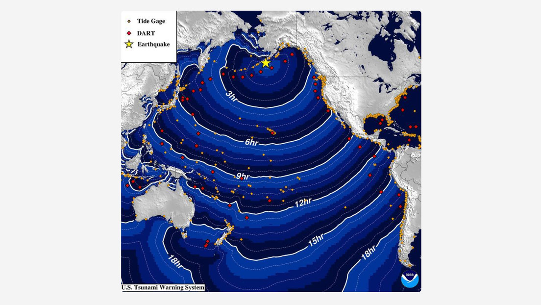 Alerta de tsunami tras un terremoto de magnitud 7,2 frente a la costa de Alaska