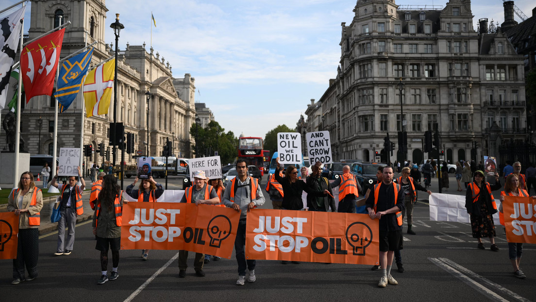 Una madre se enfrenta a activistas climáticos en Londres por impedir llevar a su hijo al hospital