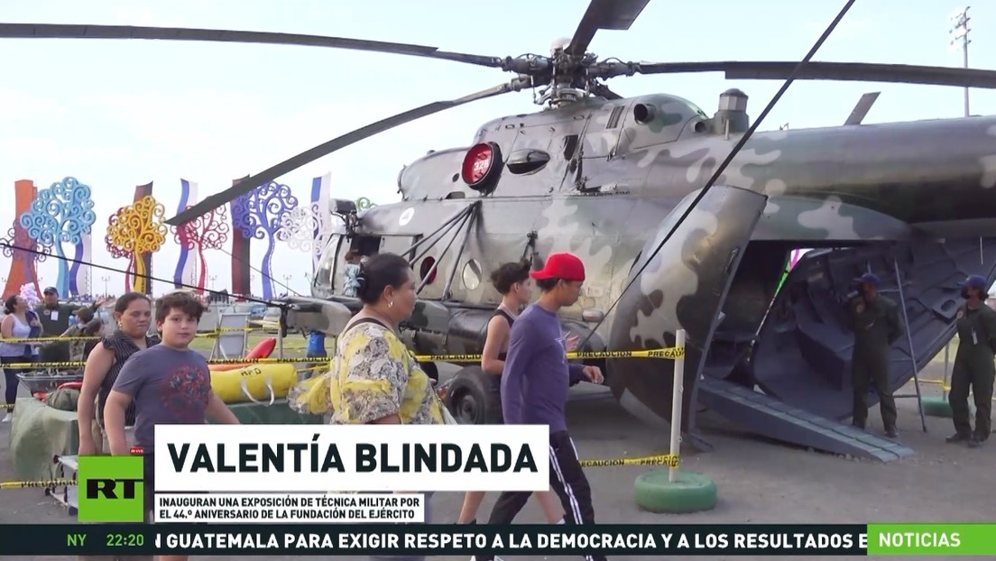 Inauguran exposición en Nicaragua en honor al 44.° aniversario de la fundación del Ejército