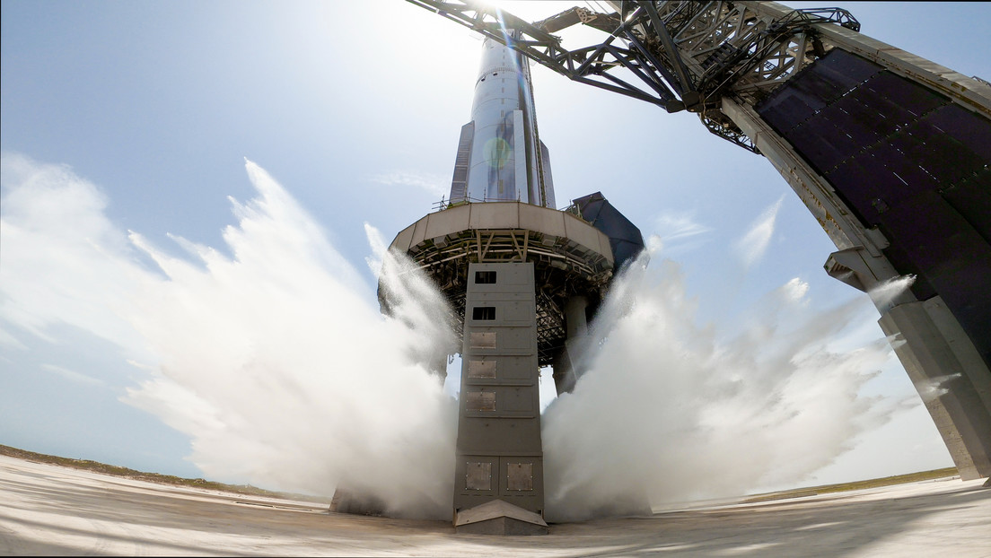 VIDEO: Impresionante prueba del "sistema de diluvio de agua" del Starship de SpaceX