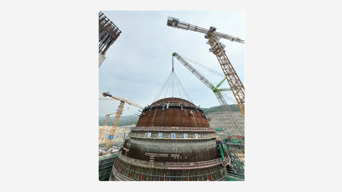 Vasija de reactor nuclear fabricado en Rusia llega a la central china de Tianwan