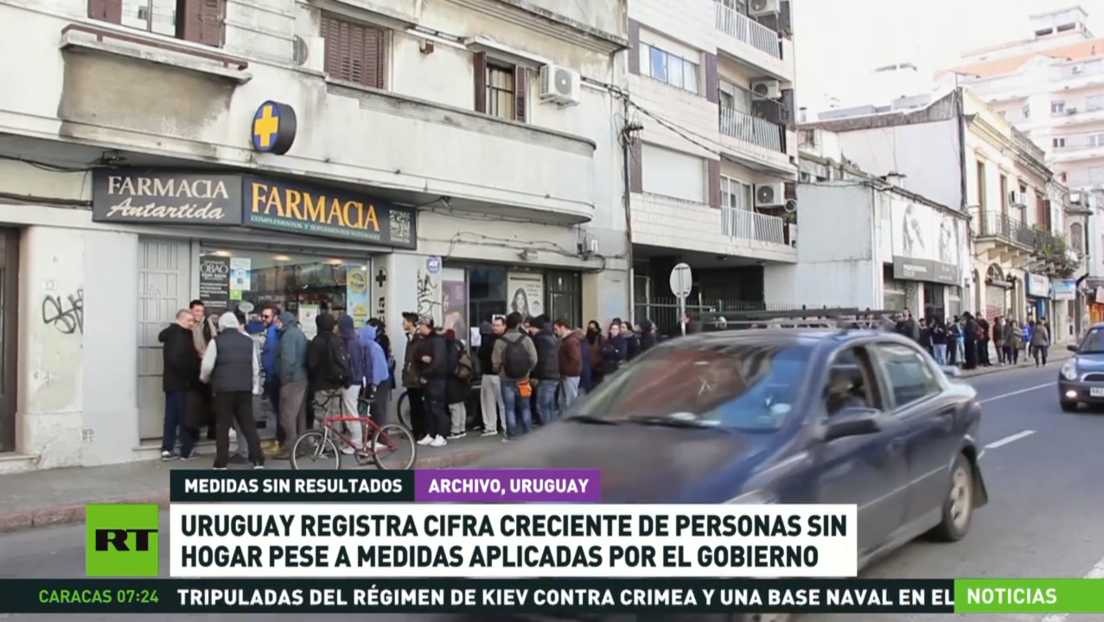 Uruguay registra un aumento de personas sin hogar pese a medidas aplicadas por el Gobierno